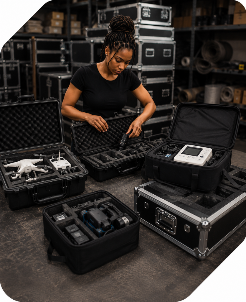 Custom protective case for specialist equipment